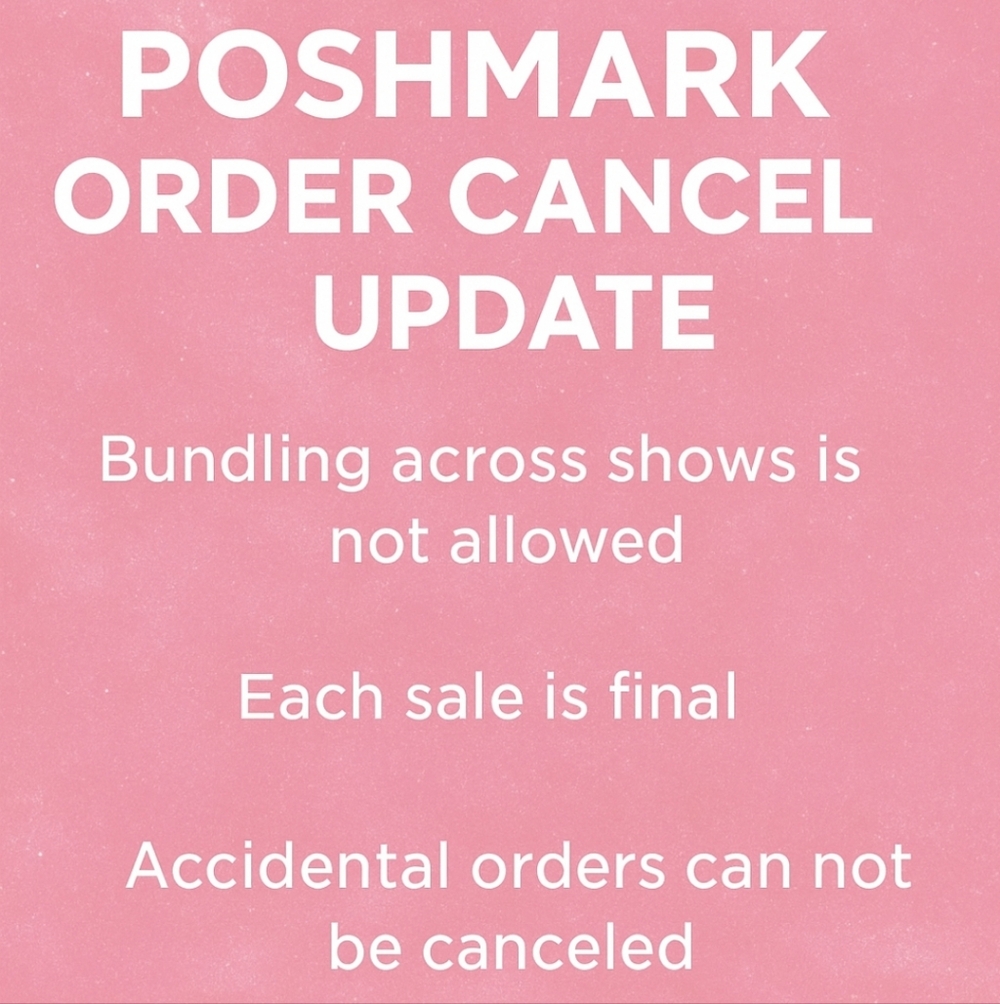 NO CANCELLATIONS